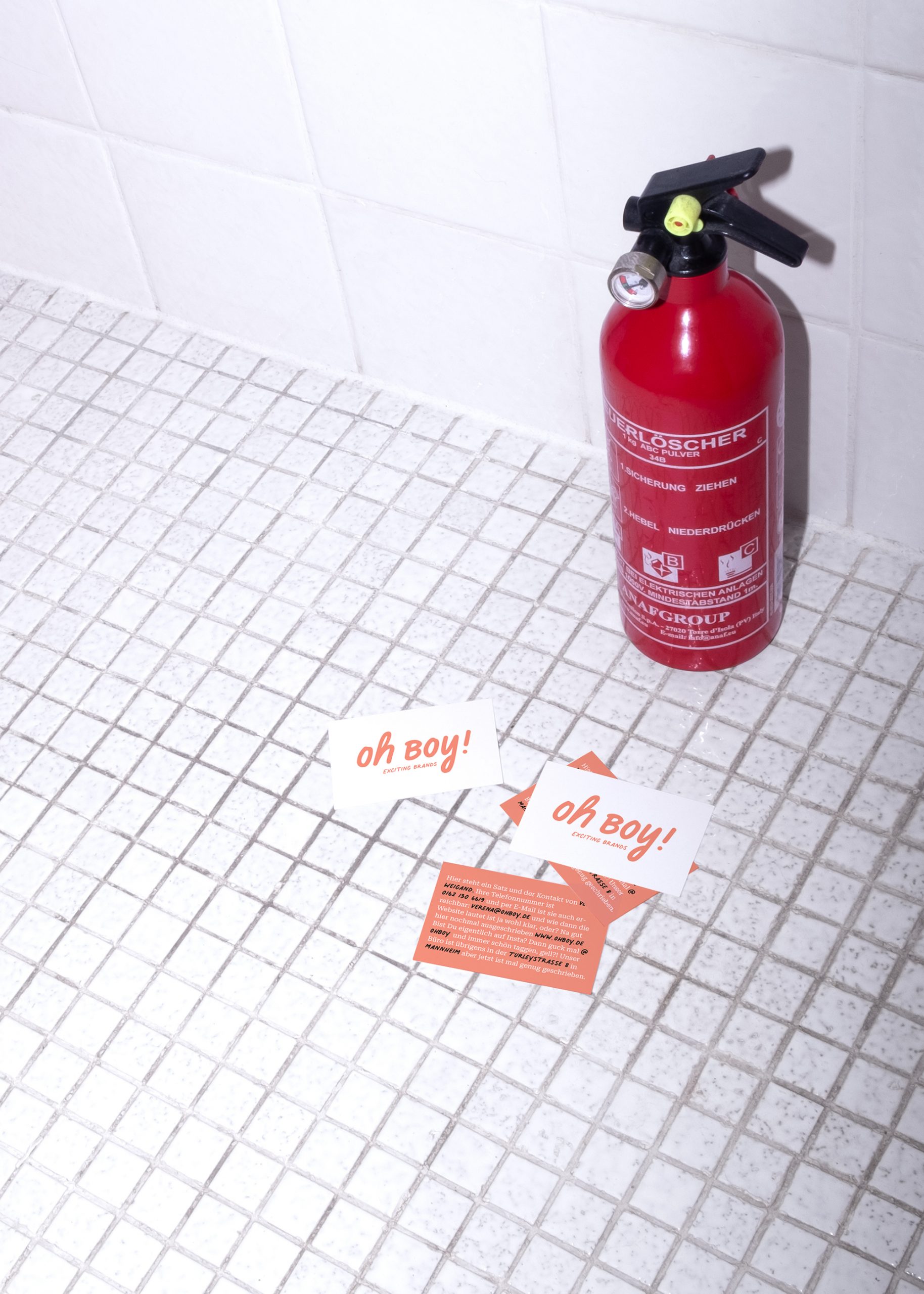 oh boy business cards