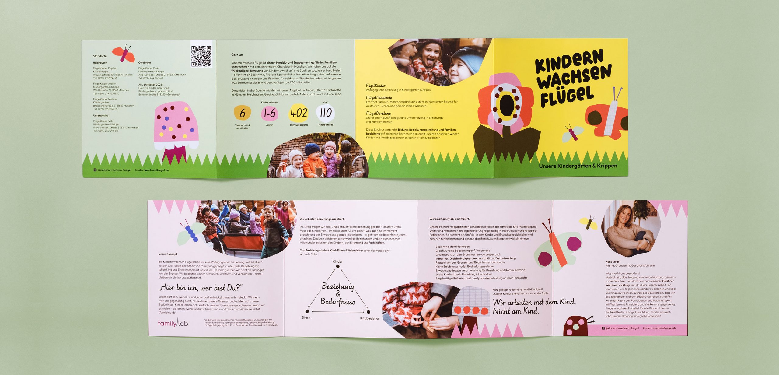 Kindern Wachsen Flügel Grafikdesign