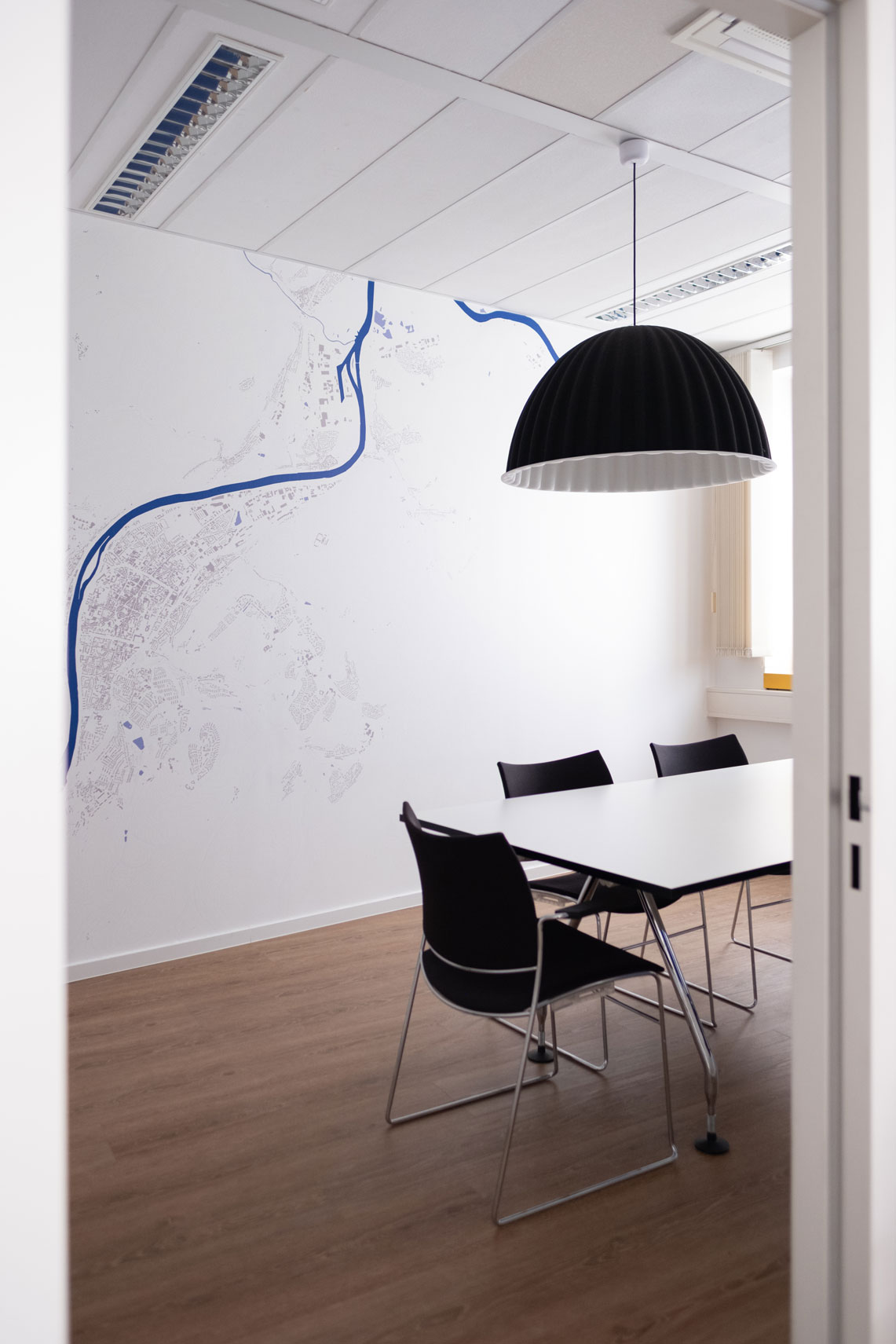 Wandgestaltung Medienanstalt Rheinland-Pfalz